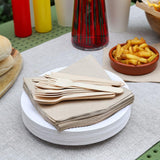 Type de table | Lot de 100 serviettes en papier recyclé souple marron, jetables, pour fête, adaptées à un usage quotidien, kraft écologique, non blanchi, compostables, fabriquées dans l'UE, 2 épaisseurs, 33 cm