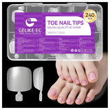 Gelike Ec Ongles courts en amande – Ongles souples à couverture complète, ongles artificiels pré-polis pour extensions d'ongles, studio de manucure à domicile, salon de bricolage, 120 pièces, 12 tailles