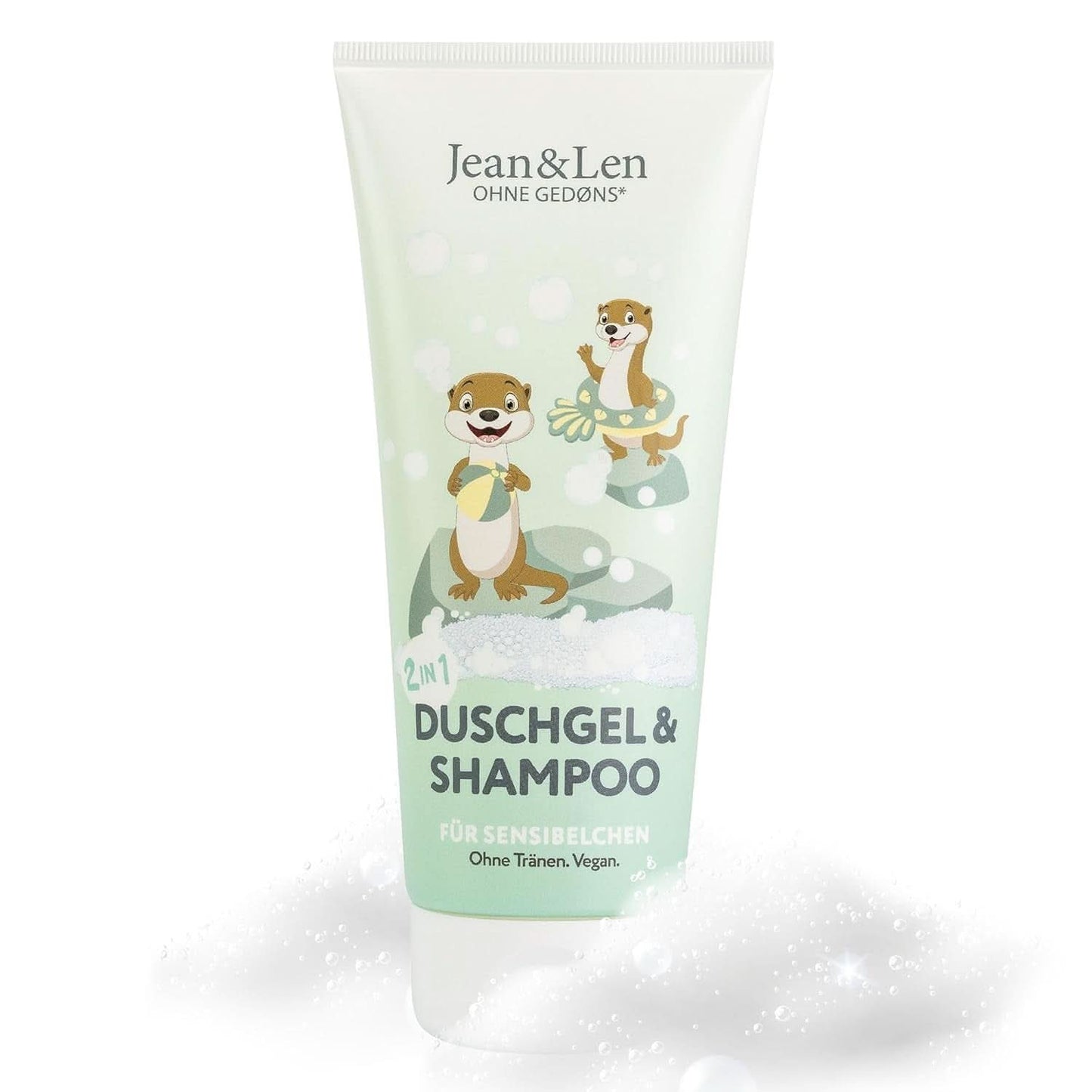 Jean & Len 2 en 1, Gel douche et shampoing pour enfants sensibles, 200 ml Douche et bain Naty Shop