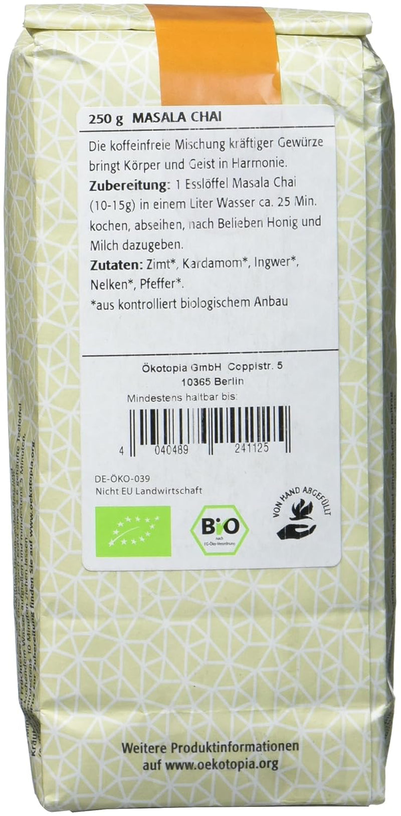 Masala Chai, paquet de 1 (1 x 250 g)