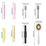 Nail Art Werkzeug Magnetstift, 10 Stück Nagel Magnet Stick Tool Set, Nagel Magnet Stift et Starker Magnet Stock Punktierungsstifte for DIY 3D Magnetics Katzenauge UV Gel Polnisch Nagel Kunst