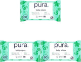 Lingettes jetables écologiques pour peau sensible de bébé, 70 lingettes (1 paquet) 99 % d'eau, 100 % sans plastique, pour peaux sensibles sujettes à l'eczéma, nouveau-né, biodégradables, végétaliennes