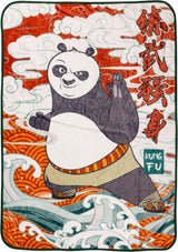 Couverture suspendue Silver Buffalo Garfield, polaire, 114,3 X 152,4 cm Lits et couvertures Silver Buffalo Kung Fu Panda