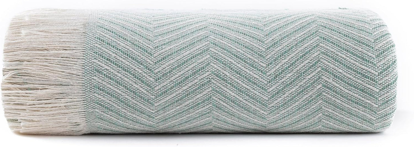 Todocama couvre-lit multifonctionnel, couvre-lit, couvre-lit, housse de canapé, jarapas, motif à chevrons (230 X 260 Cm, beige sable). Lits et couvertures Besuche den Todocama-Store Greetings 125X180