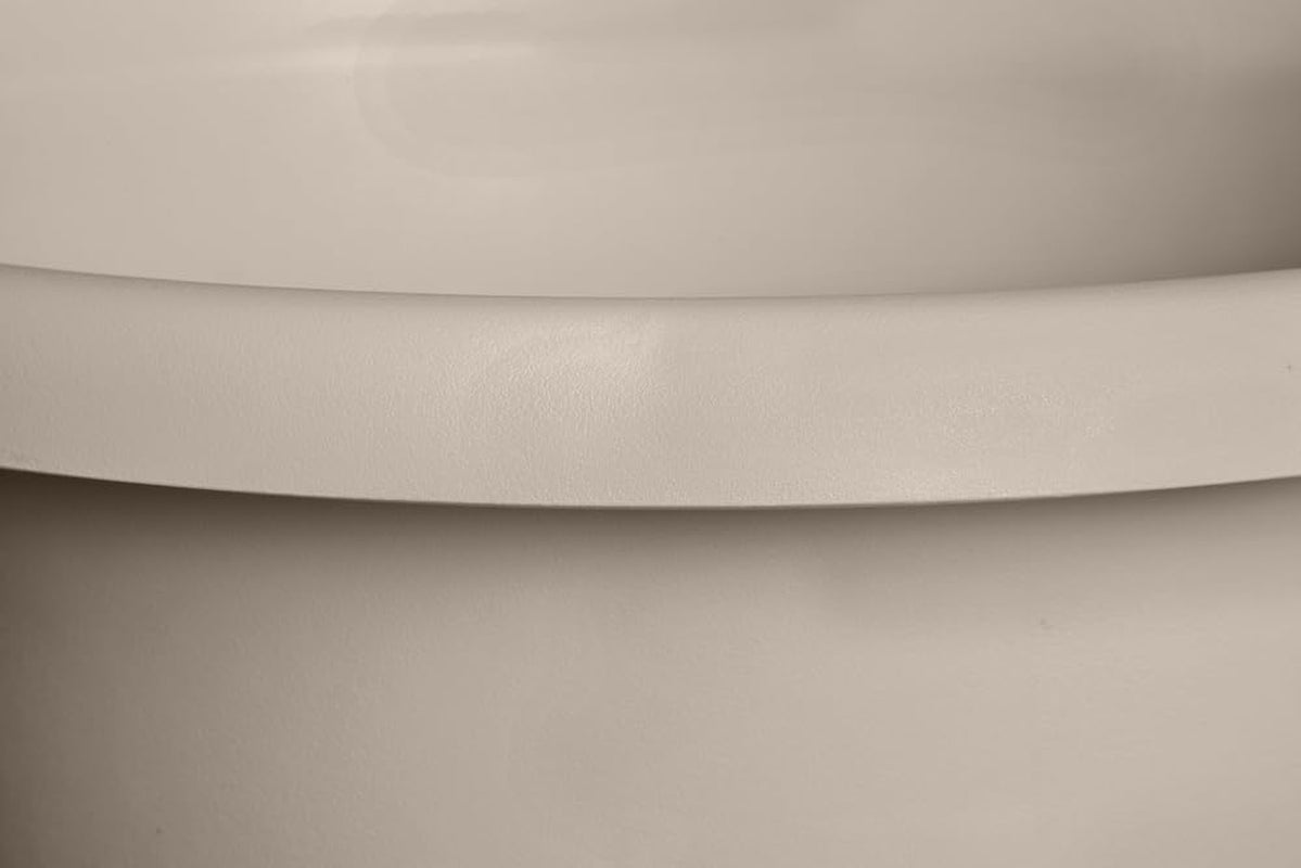 elho Amiga Round 30 - Pot de fleurs intérieur et extérieur - 100% plastique recyclé - Ø 29,5 x H 20,2 cm - Beige/Beige Champignon