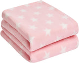 DREAMSCENE couverture confortable couverture moelleuse couverture polaire - couverture de salon chaude hiver douce, couverture de canapé, couverture de canapé, couverture câline enfants, salon et couvertures câlines 120X150Cm, couverture de canapé étoiles grises Lits et couvertures Besuche den DREAMSCENE-Store Rose 120 X 150 Cm