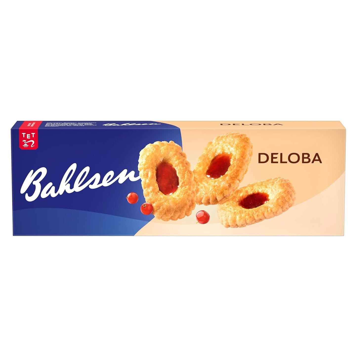 Bahlsen Deloba - 1 Pack - Pâte feuilletée cassis et cerise (1 x 100g)