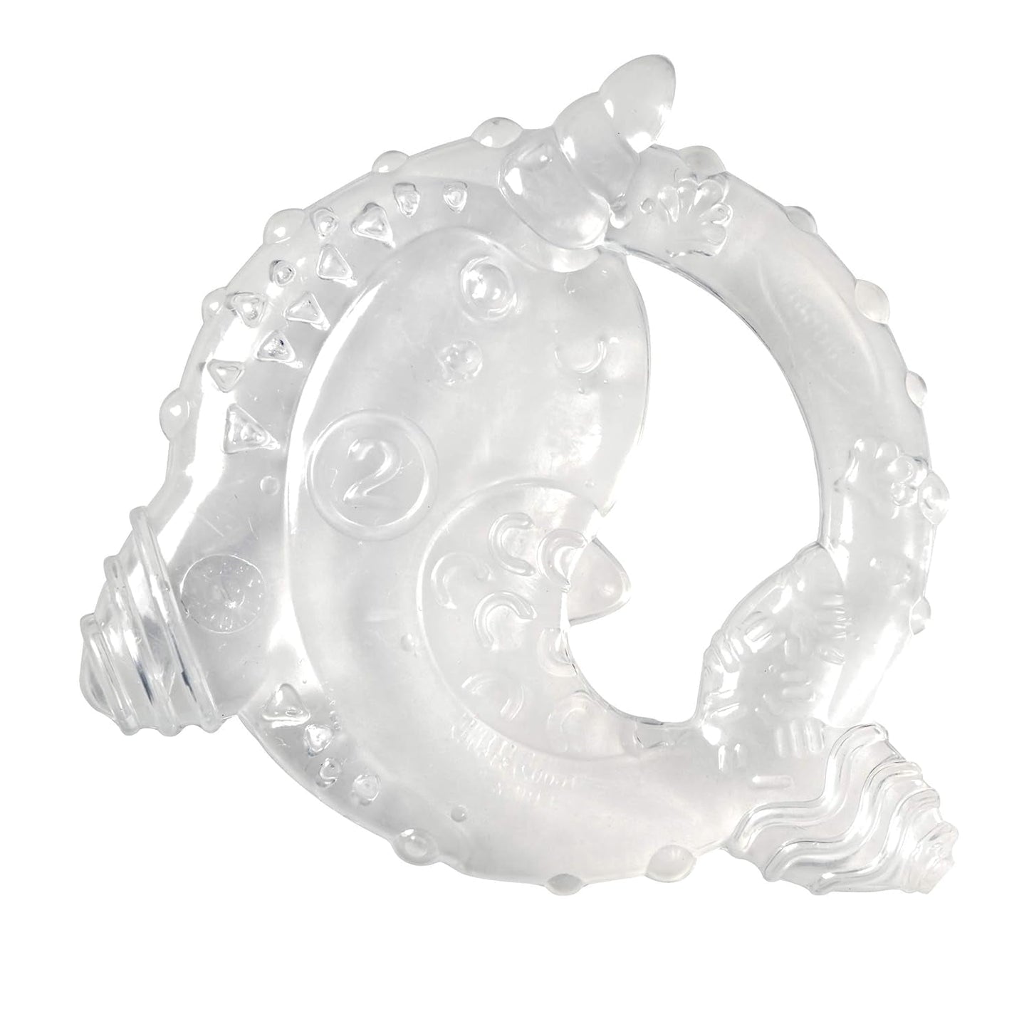 Infantino 316564-01 Anneaux de dentition transparents Infantino - Anneau de dentition souple, en matériau non toxique, pour le développement sensoriel et le soutien de la dentition, multicolore
