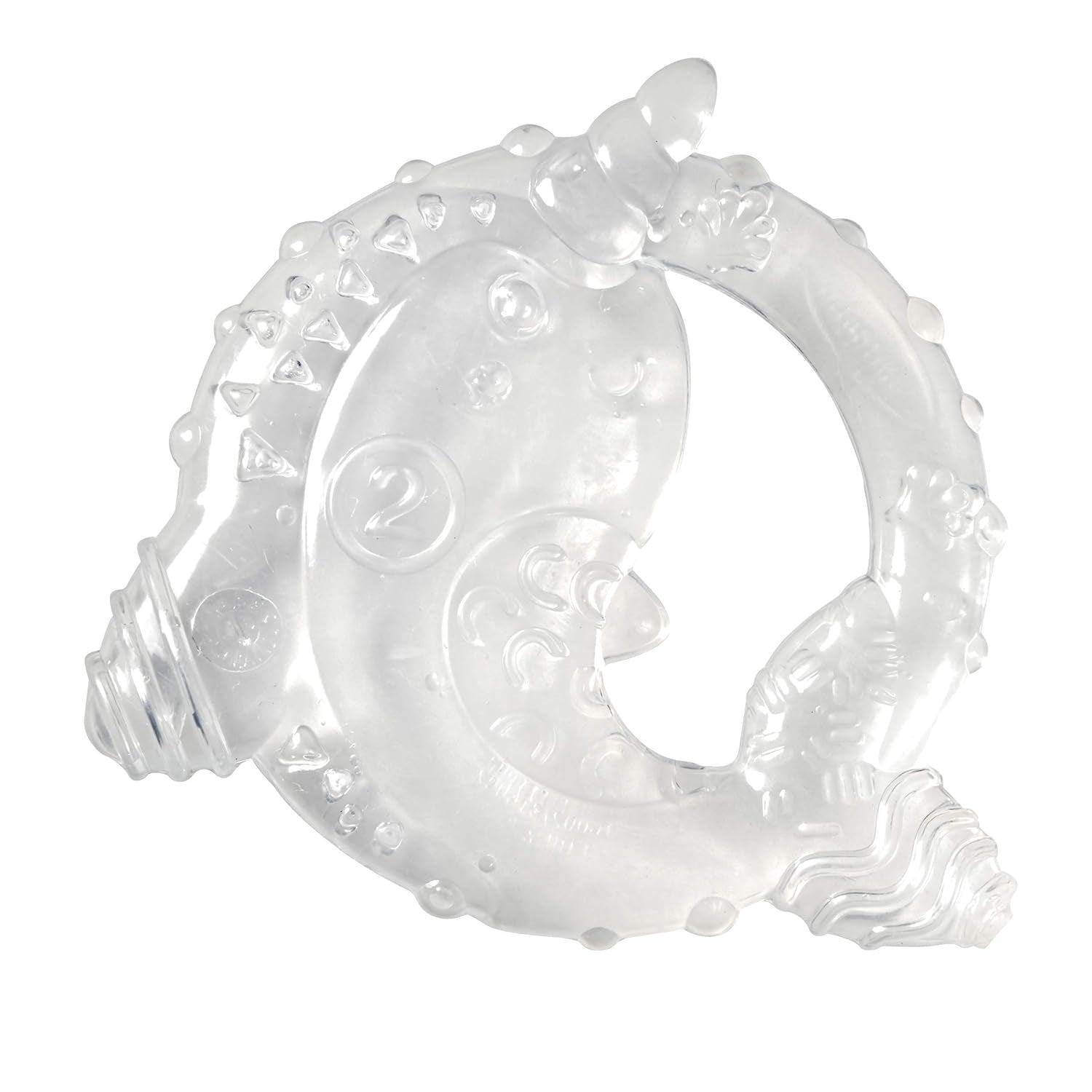Infantino 316564-01 Anneaux de dentition transparents Infantino - Anneau de dentition souple, en matériau non toxique, pour le développement sensoriel et le soutien de la dentition, multicolore