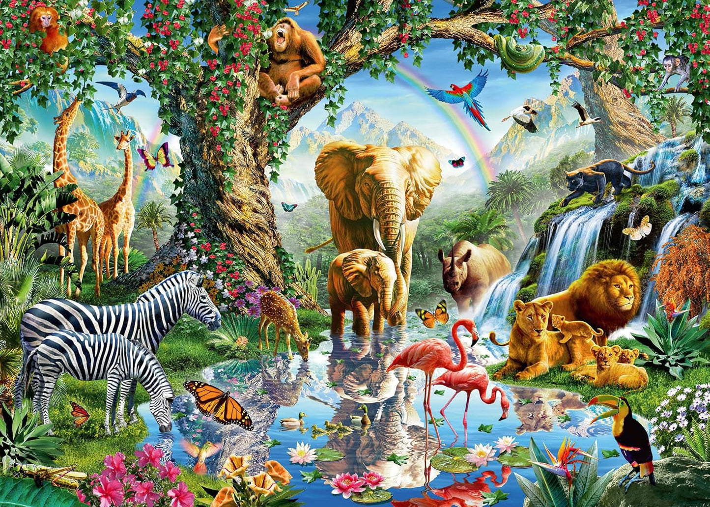 Ravensburger Puzzle 12000682 - Jungle Adventure - Puzzle de 1000 pièces pour adultes et enfants à partir de 14 ans, Puzzle Naty Shop New Design