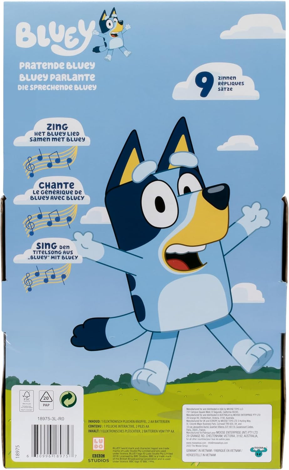 Peluche parlante BLUEY