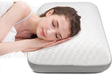 Fityou Oreiller en mousse à mémoire de forme Oreiller de soutien du cou Oreiller de couchage ergonomique Oreiller rafraîchissant Conception double face Housse de coussin lavable (67,5 x 40 x 13 cm) Oreillers orthopédiques cervicaux Naty Shop Gris clair 67,5 x 40 x 13 cm