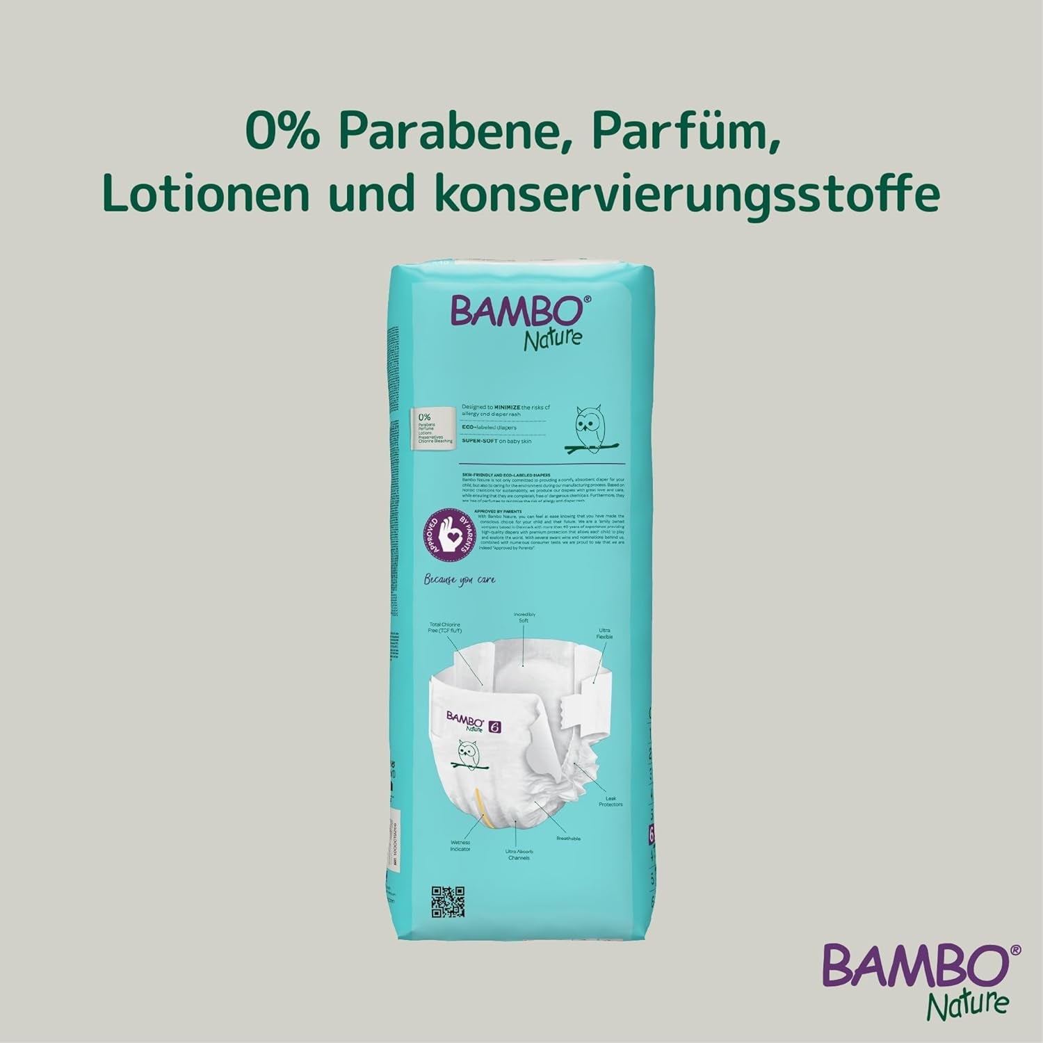 Couches Bambo Nature Premium Eco, taille 6, 1,63 kg