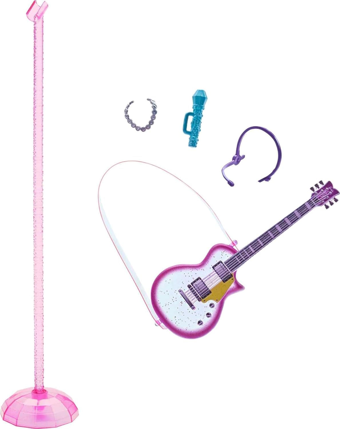 Barbie GYJ22 - Cadeau gratuit pour le grand rêve Brooklyn Puppe (environ 30 cm, cheveux bruns) avec mélodie au-dessus du film, lumière, microphone et accessoires, conçu pour les enfants à partir de 3 ans