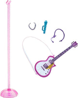 Barbie GYJ22 - Cadeau gratuit pour le grand rêve Brooklyn Puppe (environ 30 cm, cheveux bruns) avec mélodie au-dessus du film, lumière, microphone et accessoires, conçu pour les enfants à partir de 3 ans