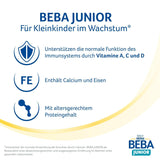Boisson lactée BEBA Junior 2+ à partir de 2 ans, Avec HMO, Teneur en protéines adaptée à l'âge, Lactose uniquement, Sans huile de palme, Sans huile de poisson, Aliments pour tout-petits, Lait en poudre pour bébé, Lot de 6 (6 x 800 g)