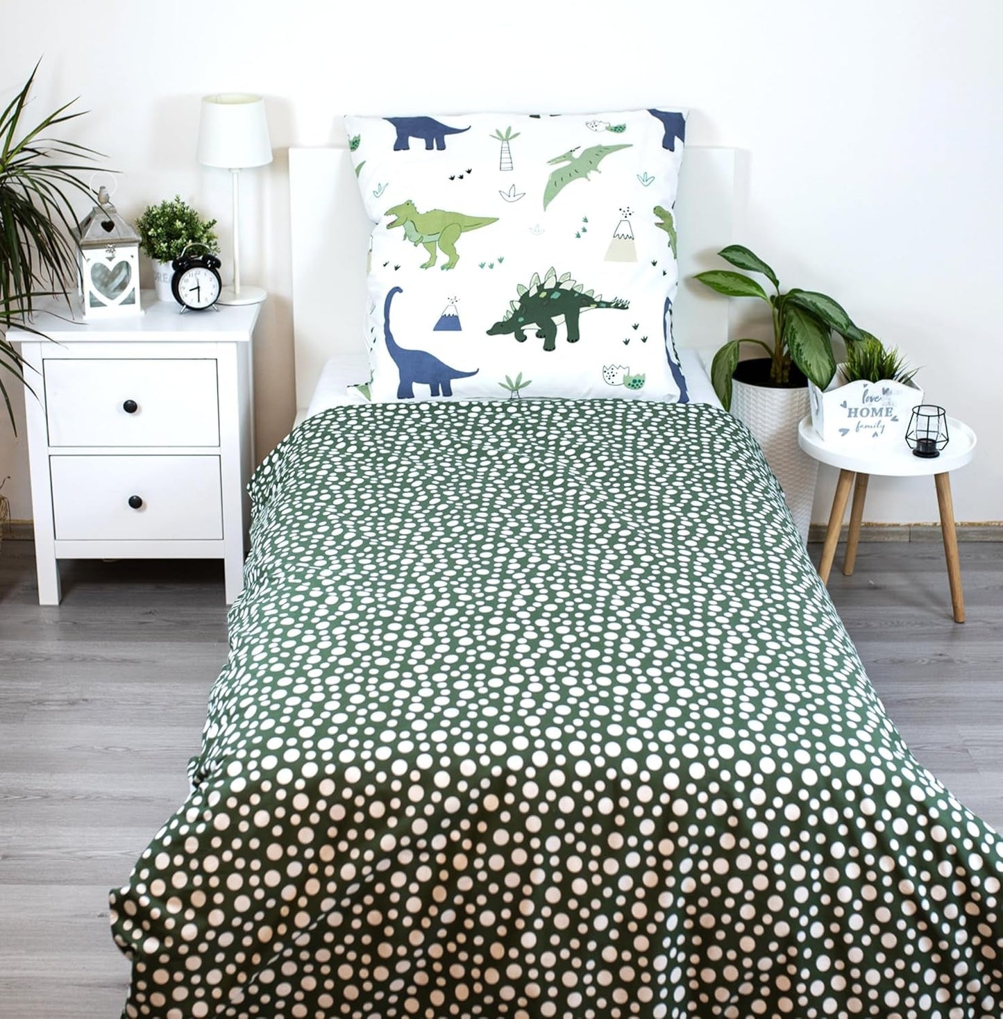 Linge de lit enfant réversible, Dinosaures Linge de lit - enfant Naty Shop