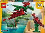LEGO Creator 3In1 Green Dragon - Jouet - Se transforme en serpent de mer ou en phénix - Jouet de construction animalier pour enfants - Cadeau pour garçons et filles à partir de 9 ans 31161 Jeux de construction Besuche den LEGO-Store