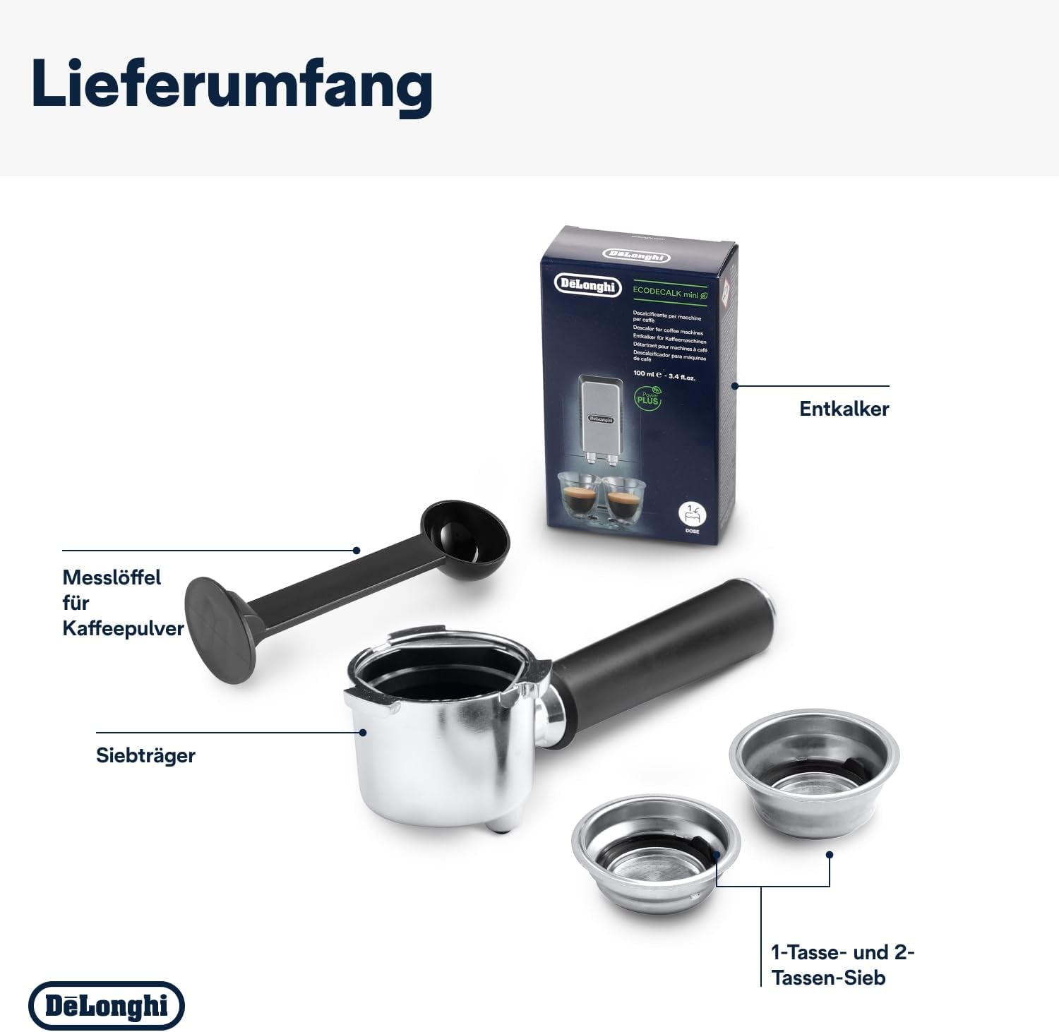 De'Longhi Dedica Style EC 685.B – Machine à expresso avec porte-filtre, machine à expresso avec mousseur à lait professionnel, seulement 15 cm de large, pour café moulu ou capsules ESE, réservoir d'eau 1 l, noir