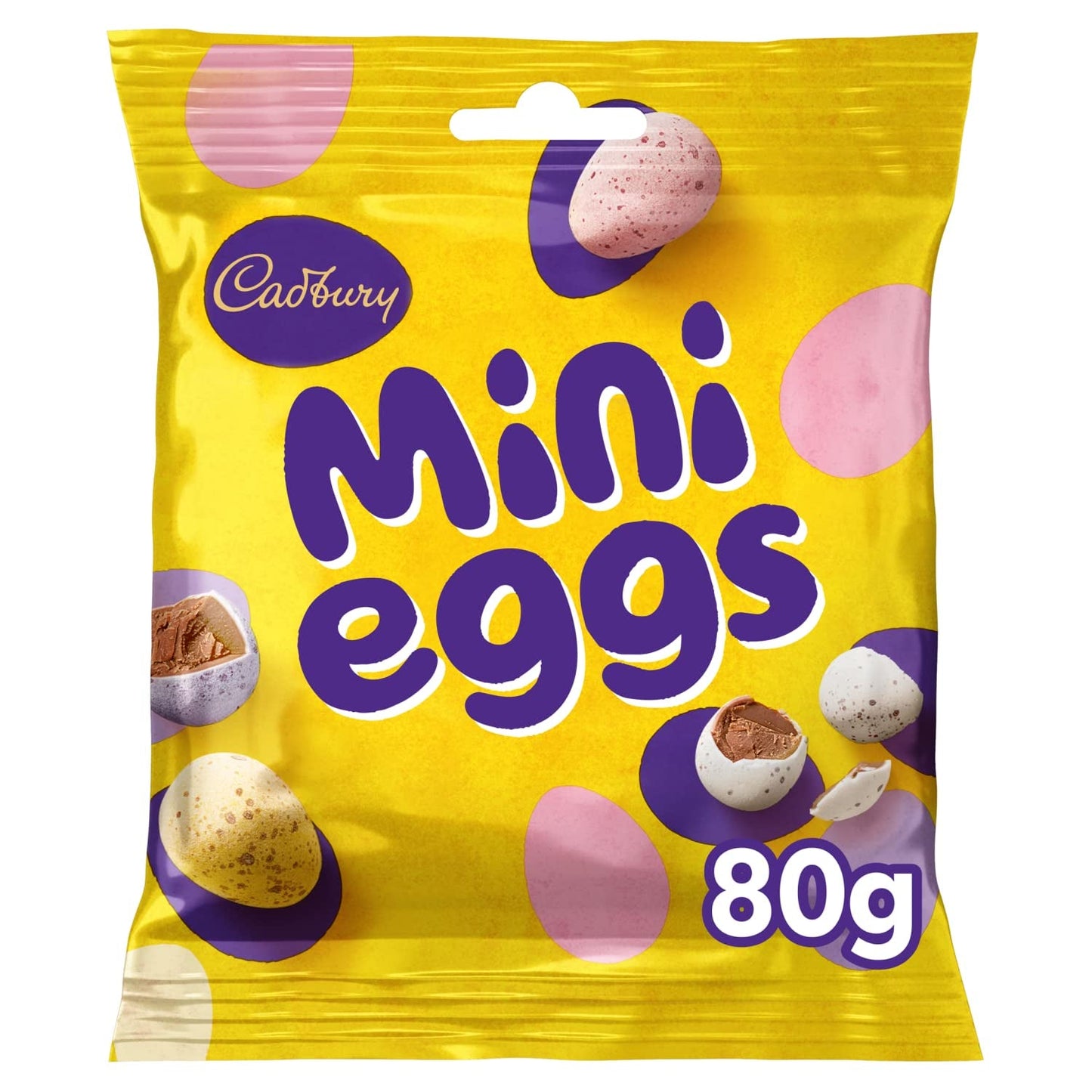 Sachet solide de petits œufs en chocolat (80g) dans un plateau de sucre croquant (Easter Forms)
