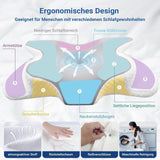 Oreiller orthopédique ergonomique en mousse à mémoire de forme Hothands Oreiller de soulagement des douleurs abdominales sur le côté du dos Améliore la qualité du sommeil 62X41X13 / 11Cm Oreillers orthopédiques cervicaux Naty Shop