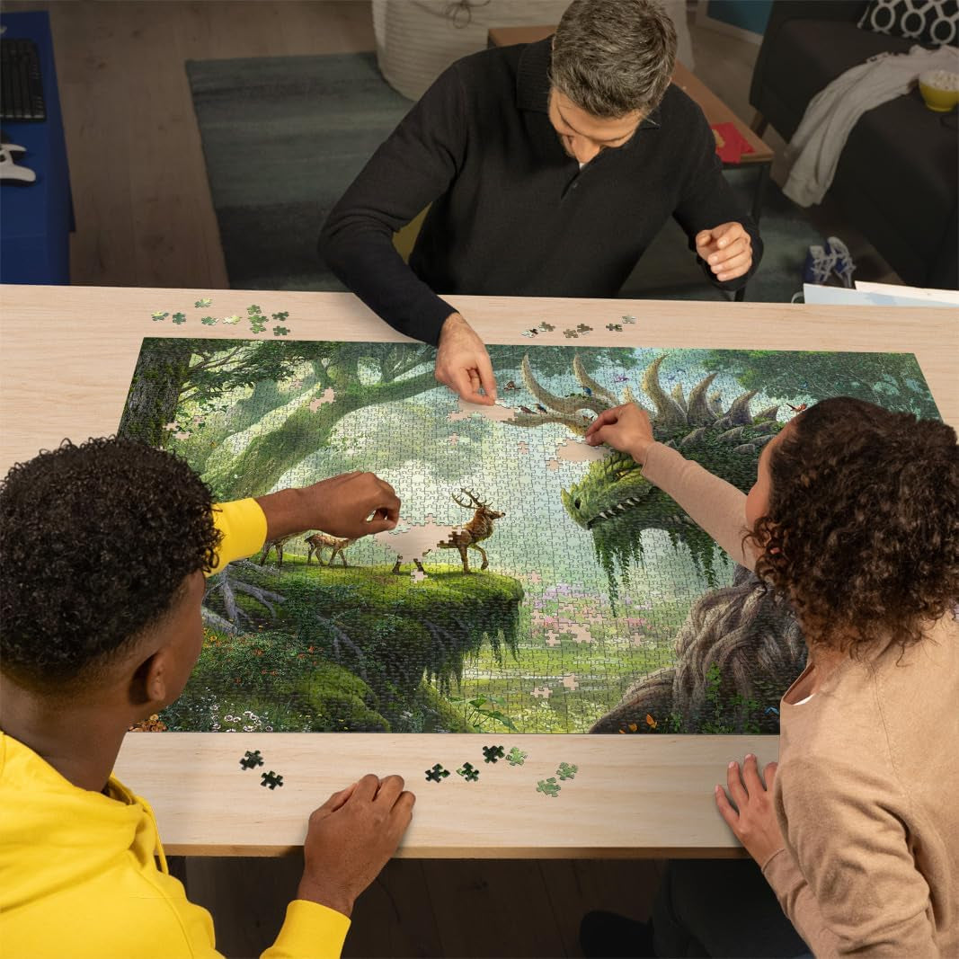 Ravensburger Puzzle 12000808 - Le réveil du dragon de la forêt - Puzzle de 3000 pièces pour adultes à partir de 14 ans Puzzle Naty Shop