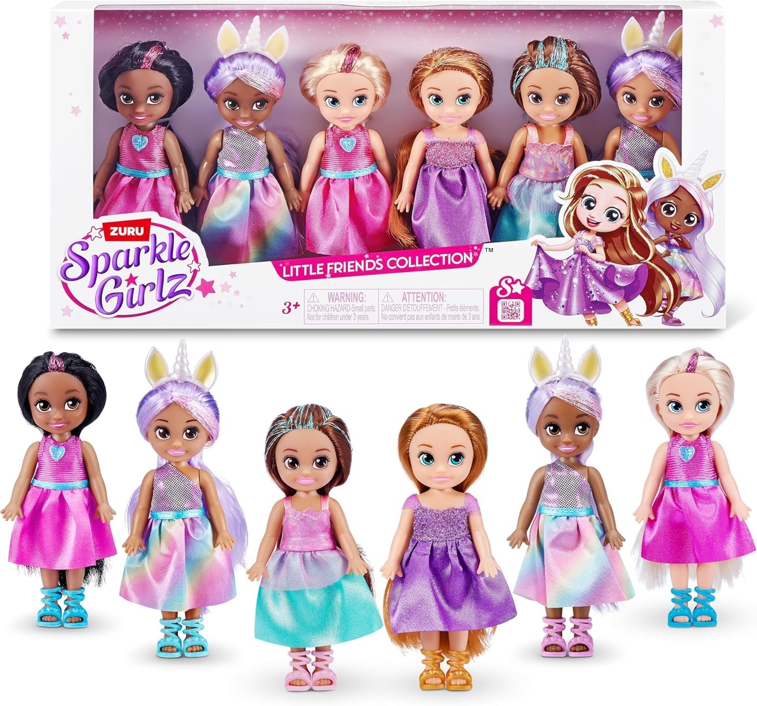 Poupées de mode princesse à collectionner, poupées habillées de princesse (paquet de 6)