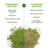 Poudre de matcha de cérémonie Monte Nativo (40 g) - parfaite pour le thé matcha, les lattés et les smoothies - thé vert du Japon - qualité cérémonielle, dans une boîte en métal - 100% pur, sans gluten, finement moulu