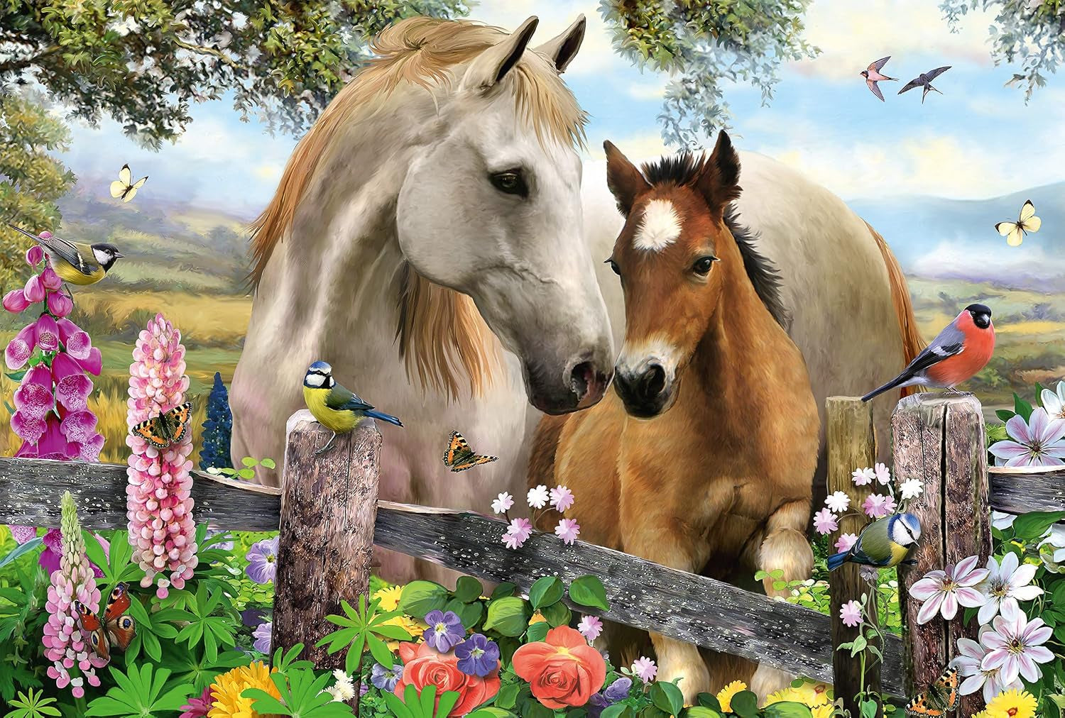 Schmidt Spiele jument et poulain, puzzle pour enfants 150 pièces Puzzle Naty Shop