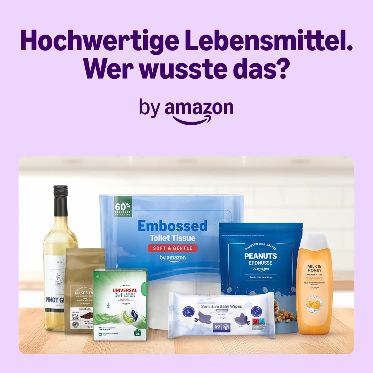 par Amazon Sensitive Baby Tücher, Unparfümiert, 1008 Feuchttücher, 18er-Packung á 56 Stück (Zuvor eine Marke von Mama Bear, gleiches Produkt)