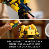 LEGO Icons Transformers Bumblebee, figurine robot à collectionner pour adultes, ensemble de construction de film pour les fans de science-fiction, peut être transformé en voiture, jouet d'aventure 10338 Ensembles de construction Besuche den LEGO-Store