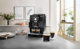 De'Longhi Magnifica S Smart ECAM 230.13.B Machine à expresso entièrement automatique avec mousseur à lait pour cappuccino, expresso, café et café long, boutons de sélection directe et commande rotative, fonction 2 tasses, noir