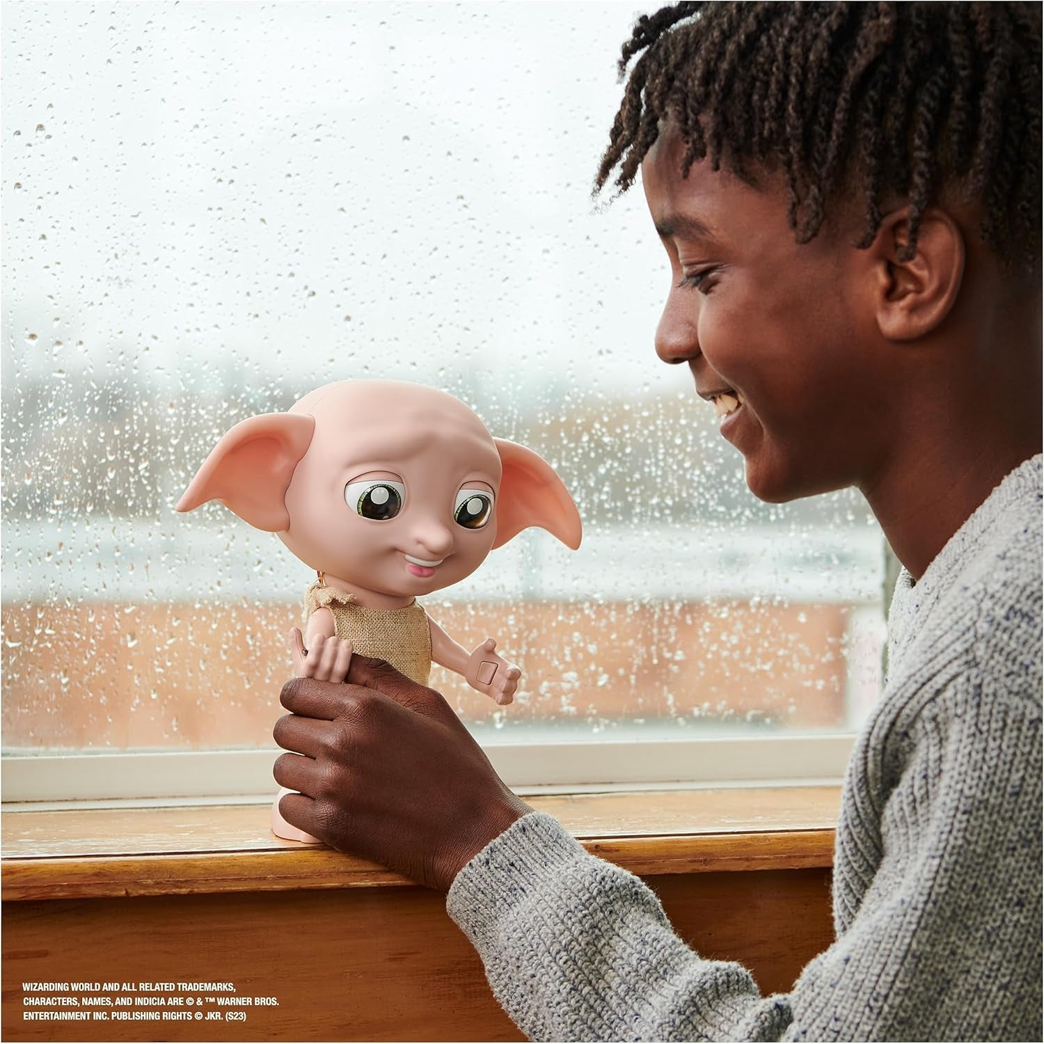 Wizarding World Harry Potter - Poupée interactive Dobby House Elf avec plus de 30 sons, phrases et mouvements, allemand-italien, jouet pour 6 ans, article de fan Dolls Naty Shop