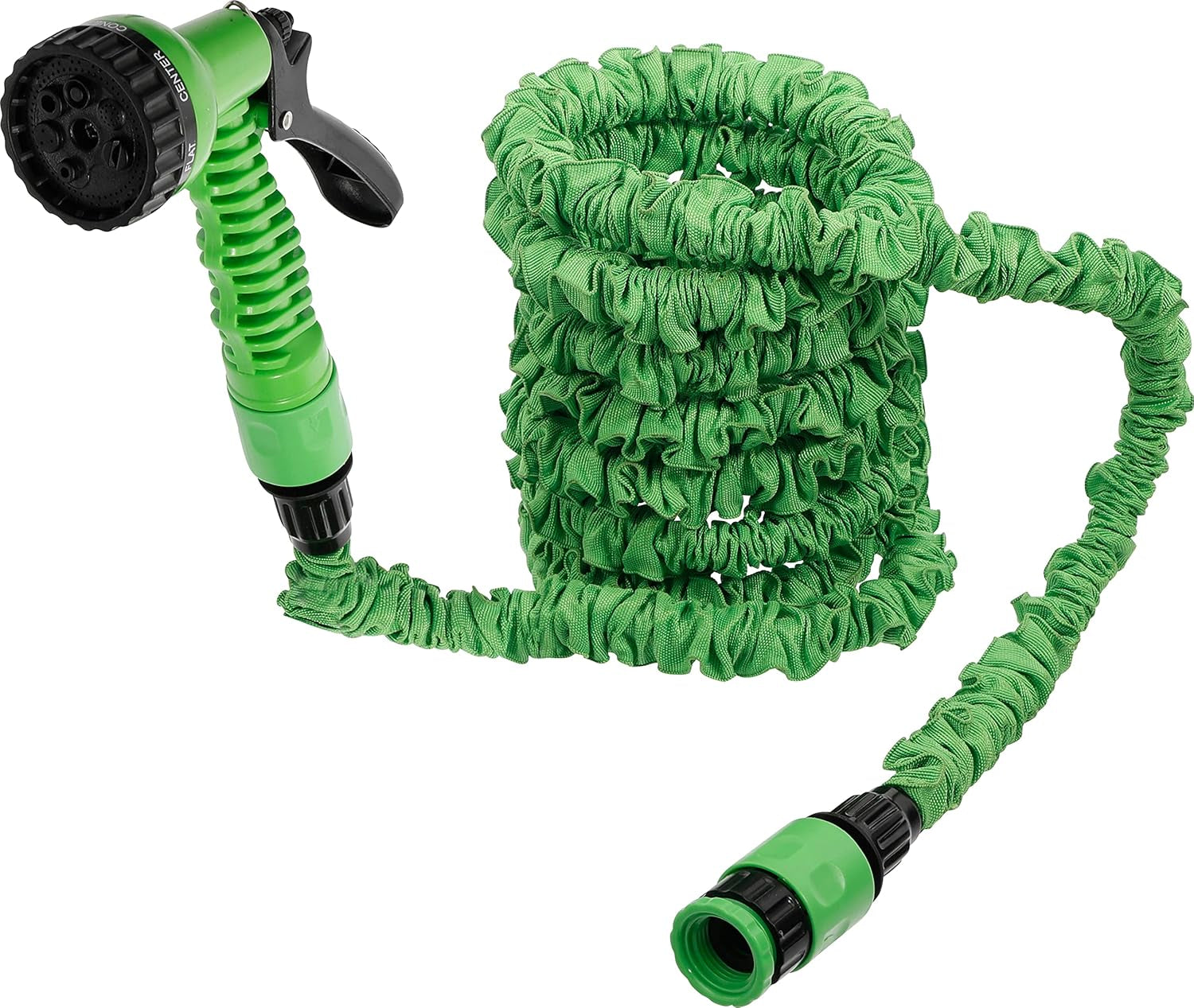 BGS bricolage 70903 | Tuyau d'eau | Textiles | Flexible | avec douche de jardin à 7 fonctions | 3-10 m