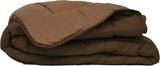 Couette CALGARY Chocolat/Corail 140 Couettes et couettes Naty Shop 200X140X1 cm