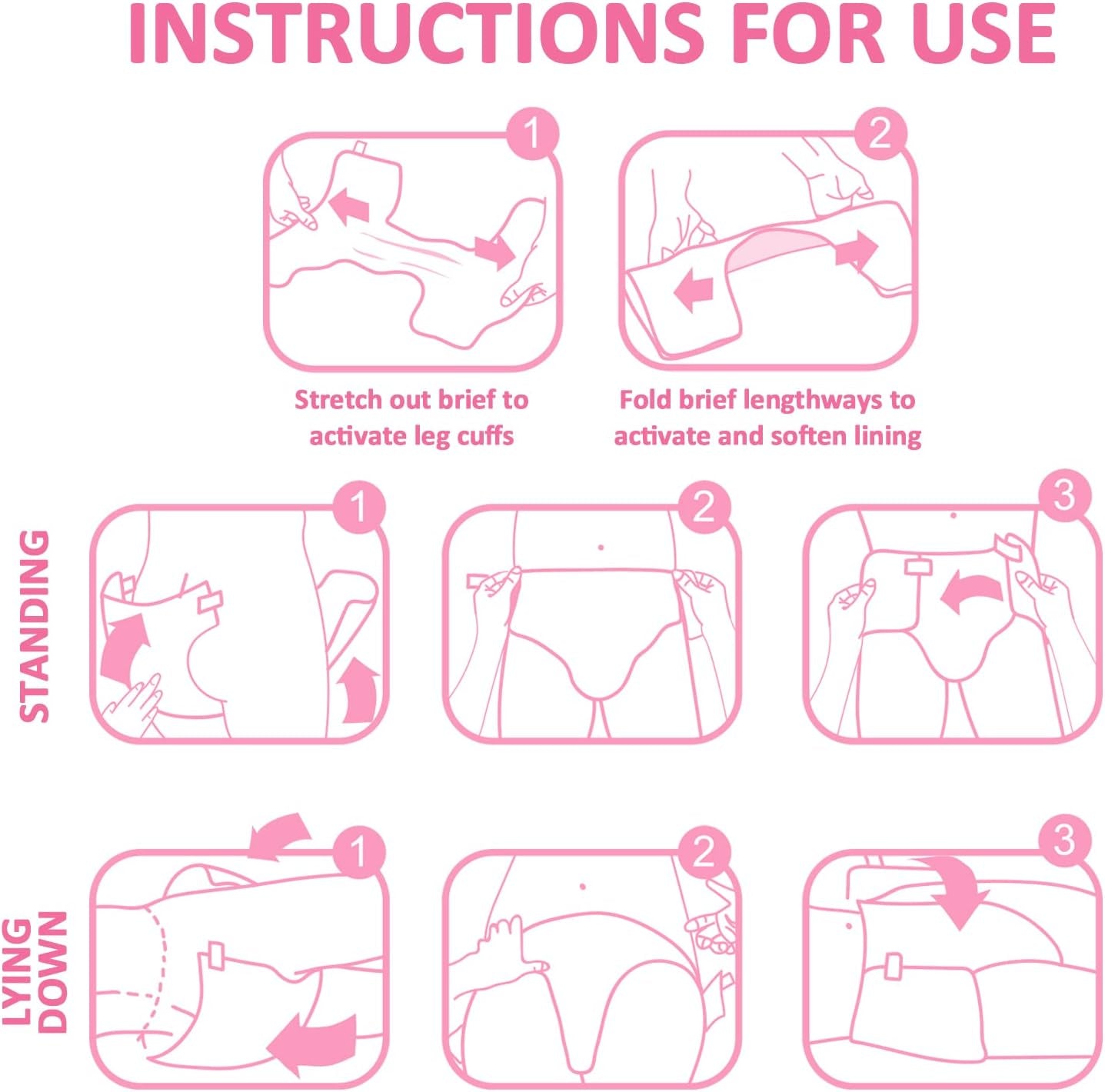 Couches imprimées adultes 5500-5800 ml, 10 pièces - Baby Usagi (XL)