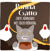MjAMjAM - Nourriture humide premium pour chats - Panna Gatto - poulet tendre avec une garniture noble, paquet de 12 (2x80g), sans céréales