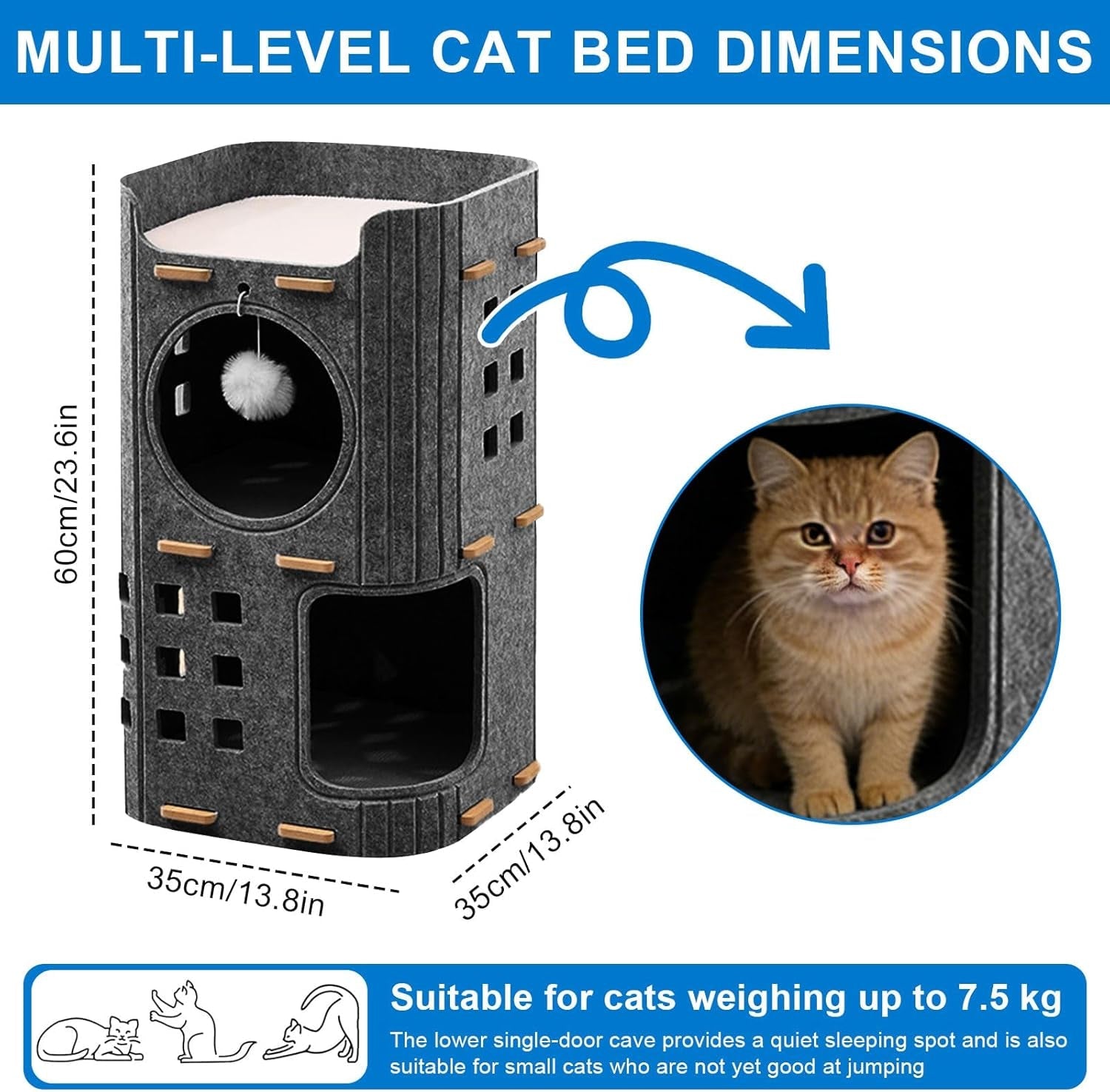Couvertures et meubles, Animaux, Grottes et maisons, Chats, Lits pour chats, Chats - lits, matelas