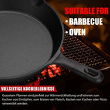 Poêle à griller en fonte OVERMONT avec poignée Casseroles et poêles Naty Shop