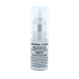 Sugarflair White Pump Powder Spray - Colorant alimentaire pour décoration de gâteaux, Spray sans aérosol pour gâteaux, muffins et plus - 10 g