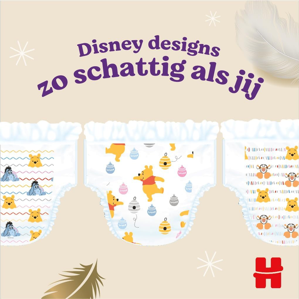 Couches Huggies Extra Care Taille 4 (9-14 kg), 4 paquets de 26 couches - 4280 g