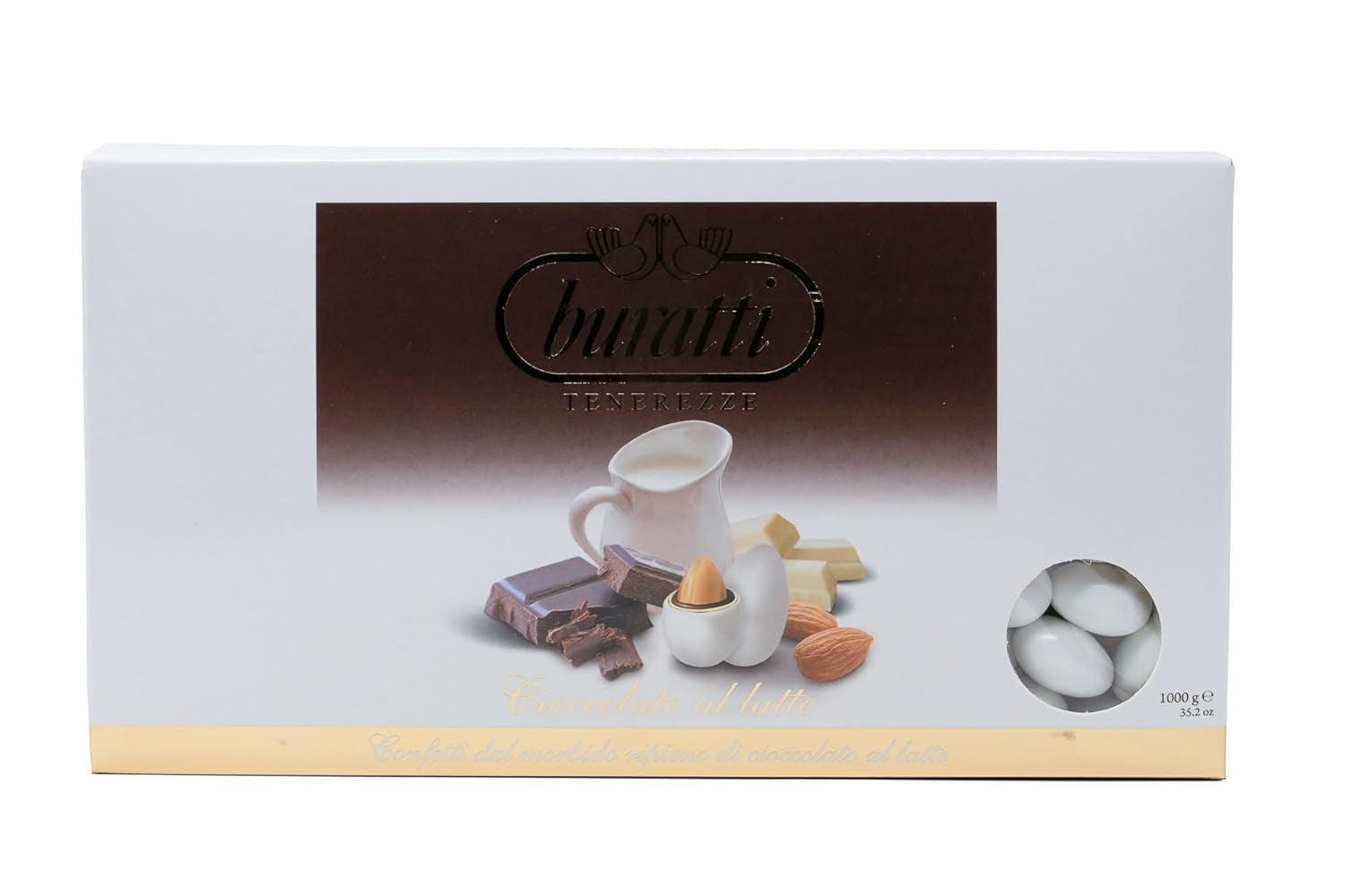 Amandes recouvertes de chocolat blanc Tenerezze, 1 pièce