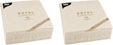 Papstar, 50 serviettes "Collection ROYAL" pli 1/4 40 Cm X 40 Cm champagne "Élégance", #86497