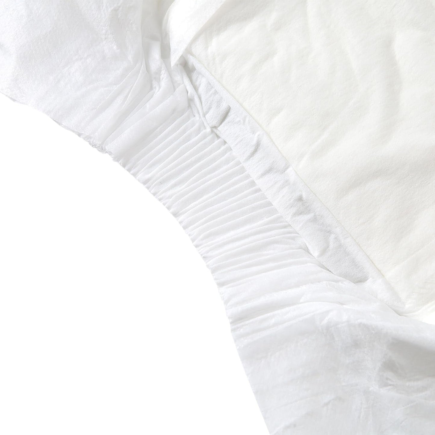CutiePlusU Lot de 10 couches jetables pour incontinence avec boucles pour femme et homme, absorption maximale pendant la nuit – Blanc (taille moyenne 71-96 cm)