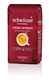 Schwiizer Schüümli Intenso, capsule, café moulu 1kg - Intensité 4/5 - Certificat UTZ (paquet de 4)