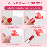 330 pièces Fusselfrei Nägel Wattepads, Fusselfreie Nageltücher, Nagel Wischtücher Wattepads, Nagelleck Entfernen Für Cleaner Gelnägel Nail Wipes Pads (Blanc)