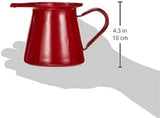 910550 – Mug à lait rouge, capacité 0,50 litre.