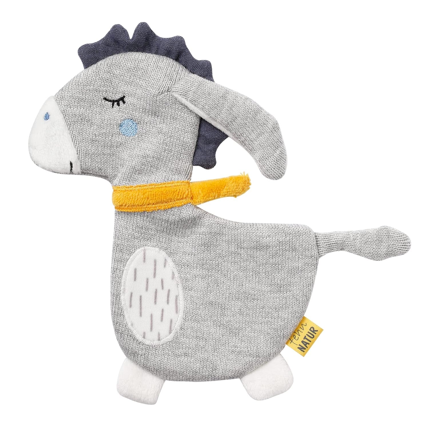Fehn Poisson crépitant - Jouet à attraper et à jouer pour bébé - Jouet animal à attraper pour bébé - Jouet d'activité motrice et jouet crépitant pour bébés et tout-petits à partir de 0 mois Jouets Bebe Naty Shop Donkey Nature