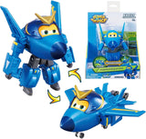 Super Wings 5" Transforming Characters 2-Pack Transforming Supercharged Jett + Tino Transformer Toy pour garçons et filles à partir de 3 ans Figurines d'action rouges Naty Shop Jerome