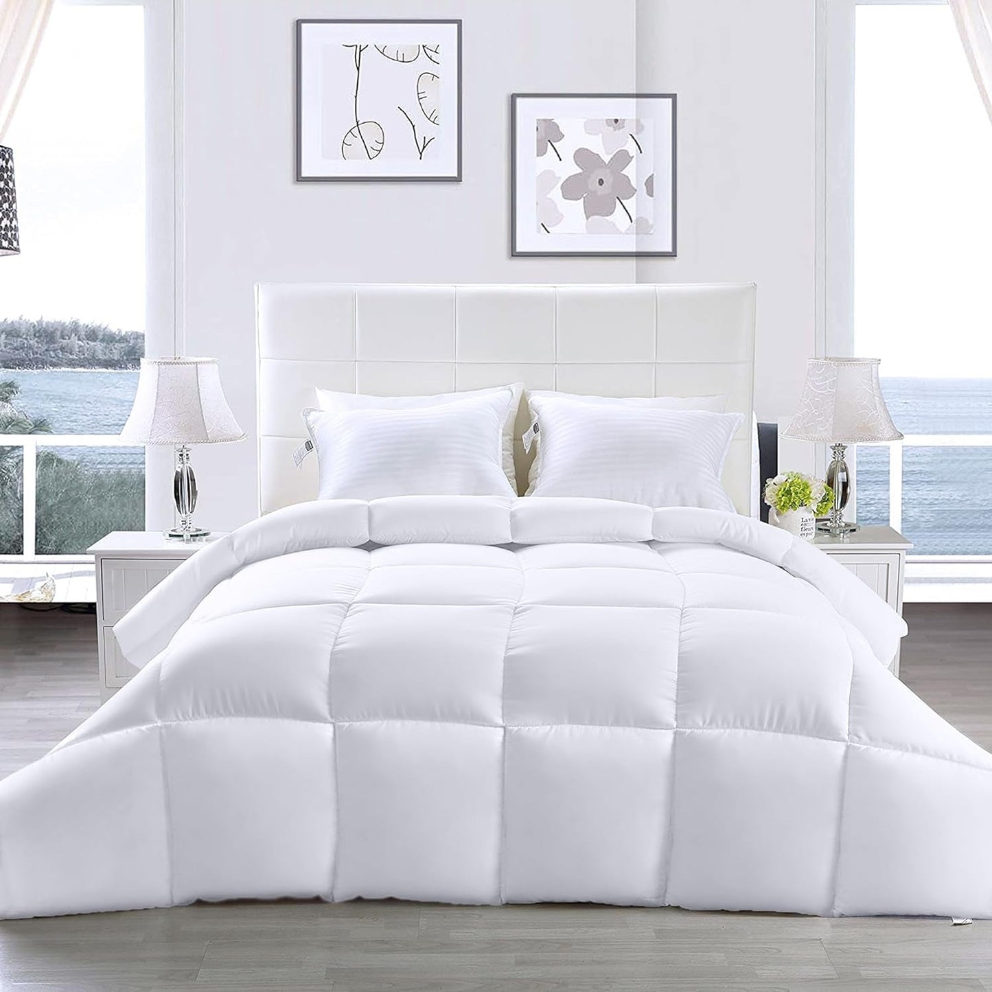 Utopia Literie FBA_B01JPECQF8 Couette double, blanc, polyester, double Couettes et couettes Naty Shop